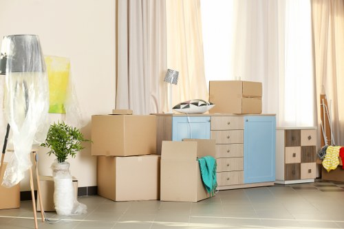Furniture transport and careful unloading near Queens Park