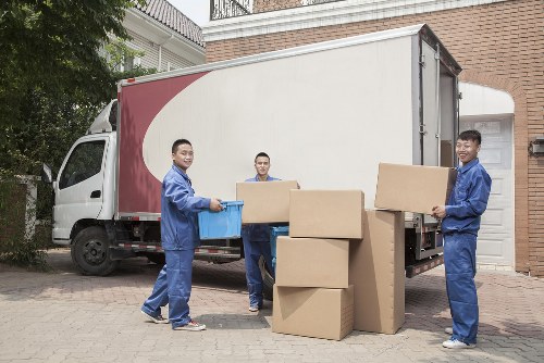 Removal truck ready for a residential move in Queens Park