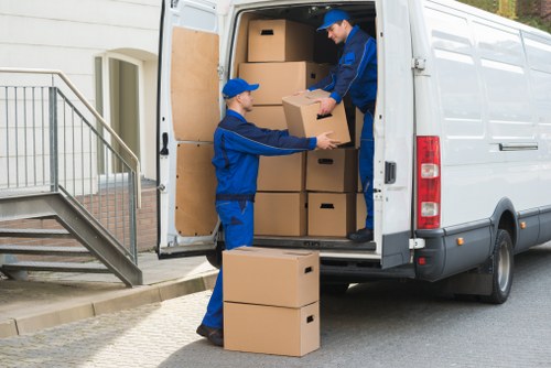 Removal team planning a home move in Queens Park